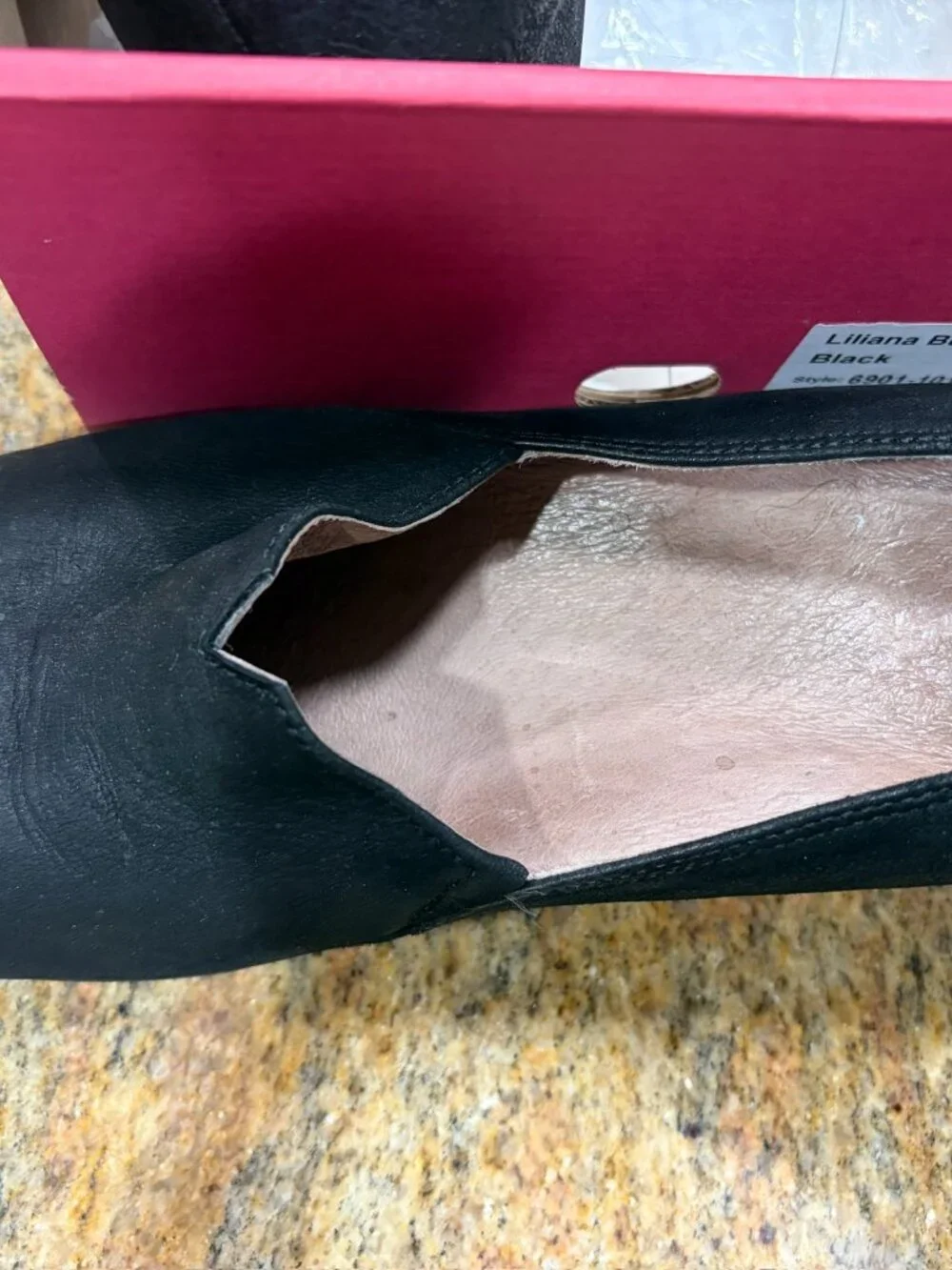 NEW BOX Dansko Liliana Black Leather Notched Vamp Wedges SlipOn Shoes EU40 US9.5
